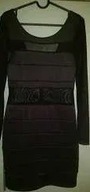 Cudna_Mała/ Czarna_Sukienka_Koktailowa/ Używana_38/ 40_Okazja