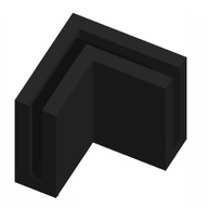 ŁĄCZNIK DO PŁYT MODELARSKICH – L, ZAMKNIĘTY, 3 MM, KĄTOWY