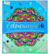 KOLOROWANKA DLA DOROSŁYCH ANTYSTRESOWA MANDALE 3w1 Kolorowanki + Witraże