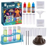 ZESTAW EDUKACYJNY DLA DZIECI EKSPERYMENTY NAUKOWE WYBUCHOWY WULKAN ZABAWKA