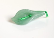 KALIA kwiatek Naturalny AWENTURYN zielony lilia Kwiat otwór