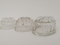 ANTYK FRANCUSKIE FORMY DO GALARETY BUDYNIU PASZTETU 3 szt. KUCHNIA VINTAGE