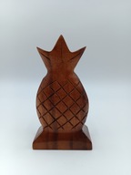 Filipiny - serwetnik - ananas z drewna rzeźba - ozdobna i użytkowa 17,5cm