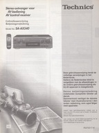INSTRUKCJA OBSŁUGI AMPLITUNER TECHNICS SA-AX540