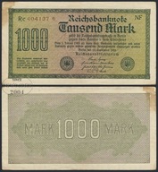BNN - NIEMCY 1000 Marek 1922 # P76c # NF - Rc 404137 * # znak wodny F # VF