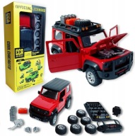 Model Suzuki Jimny metalowy samochód 1:32 zestaw do tuningu CZERWONY