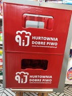 Skrzynka Transporter Krata na butelki od piwa, Tyskie,piwo