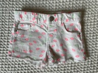 Spodenki białe zara usta 92 szorty krótki lato