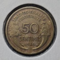 *FRANCJA [0123]*50 centymów 50 CENTIMES 1940 Trzecia Republika, Marianna