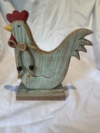 Figurka drewniana - kura / kurka