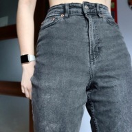 Jeansy HM H&M Mom's Moms szare rozm XS