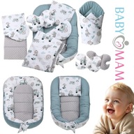 KOKON NIEMOWLĘCY ZESTAW DUŻY DLA DZIECKA BAWEŁNA CHŁOPCY DZIEWCZYNKI 7 EL