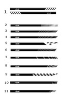 Naklejki sportowe pasy 4*4 volkswgen auta terenowe