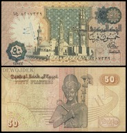 BNA - EGIPT 50 Piastrów 1981 seria 2 nr 8207339 # P55a # Podpis 15 # VF