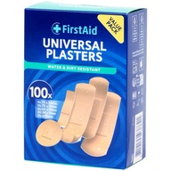 PLASTRY z Opatrunkiem WODOODPORNE ODPORNE NA ZABRUDZENIA Mix 100 szt.