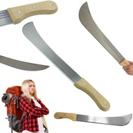 DUŻA MACZETA KARCZOWNIK NÓŻ DO GAŁĘZI SURVIVALOWA TASAK REAL GARDEN