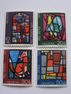 Szwajcaria - witraże - Pro Patria 1971 - Mi. 949-52 **