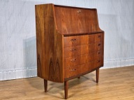 Sekretarzyk/regał, tekowy,Dania lata 60 (240)