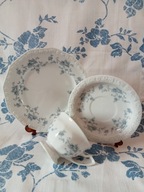 TRIO zestaw śniadaniowy filiżanka Rosenthal Maria BŁĘKITNY BUKIET *!