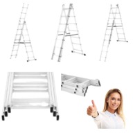 DRABINA ALUMINIOWA SKŁADANA ROZKŁADANA WIELOFUNKCYJNA