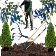 Kultywator Ręczny Spulchniacz Gleby Ogrodowy z Podcinaczem 171 cm