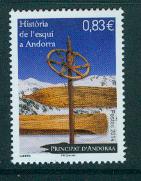 ANDORA ** 100 lat narciarstwa, stare kijki i narty Mi 781