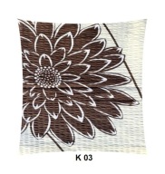 Poszewka z kory 40x40 jasiek z bawełny gofrowanej K 03 piwonia brąz