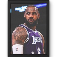 Lebron James Plakat w Ramce | Obraz Koszykarski, Prezent Kibica