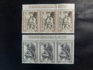 Fi 3079 -3080 ** - Poczet Królów Polskich - Trójka z nazwa ark złamana