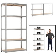 REGAŁ METALOWY MAGAZYNOWY SKRĘCANY WARSZTATOWY 180x90x40 cm MAX 150 kg