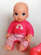 Lalka bobasek z nocnikiem i smoczkiem bobas gumowy zestaw