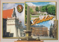 LUBLIN - KOŚCIÓŁ - PLAC LITEWSKI - POMNIK UNII LUBELSKIEJ - HERB