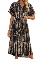 Tanio !_NOWA stylowa WYSZCZUPLAJĄCA szmizjerka na guziki maxi_pasek_44/46