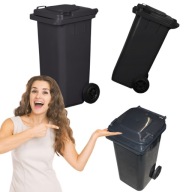 POJEMNIK NA ODPADY 120L GRAFIT JESTIC GRAFIT KOSZ POJEMNIK ŚMIECI EN 840-1