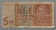 Niemcy 5 Reichsmark z 1942 roku , III RZESZA