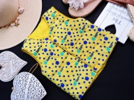 Gedimi - pikowany bezrękawnik groszki r 86