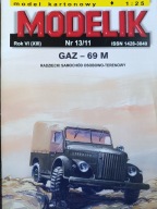 Modelik 13/11 samochód GAZ-69M