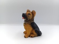 Owczarek niemiecki - szczeniak o mądrych oczkach - figurka kolekcjonerska