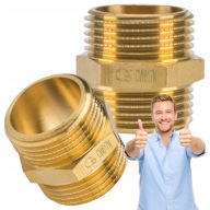 NYPEL MOSIĘŻNY ZŁĄCZKA MOSIĘŻNA RÓWNOPRZELOTOWY 1'' CAL DN25 SOLIDNY MOCNY