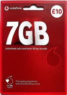 Vodafone SIM Mobile UK ANGLIA 3w1 WYSYŁKA Z POLSKI