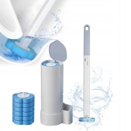 SZCZOTKA DO WC JEDNORAZOWA + 6 WKŁADY ANTYBAKTERYJNA ZESTAW DO TOALETY