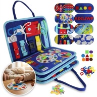 KSIĄŻECZKA MANIPULACYJNA SENSORYCZNA EDUKACYJNA ZABAWKA - 28 cm