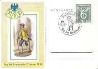 SUWALKI TRZECIA RZESZA -postkarte ozdobny stempel -1940 rok DZIEŃ ZNACZKA