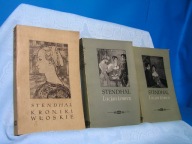 STENDHAL LUCJAN LEUWEN KRONIKI WŁOSKIE 1956 ładny stan BDB- x 3 tomy