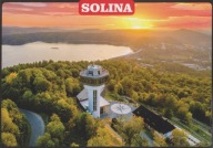 SOLINA - WIEŻA WIDOKOWA - KOLEJKA - ZAPORA - Z LOTU PTAKA - BIESZCZADY