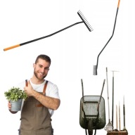 GRABIE OGRODOWE METALOWE 150CM 16ZĘBÓW SZEROKIE 42CM MOCNE SOLIDNE RICHMANN