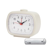 Budzik zegar z funkcją budzika beżowy 10,5x6x9 cm bateria w zestawie