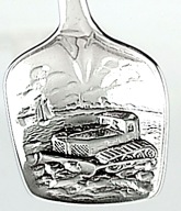 # SZUFELKA do CUKRU - POSREBRZANA, próba 90