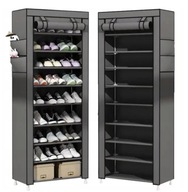 SZAFKA NA BUTY MATERIAŁOWA XL REGAŁ OBUWIE 9 PÓŁEK ZAMEK