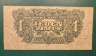Banknot 1 złotych 1944 seria BA, Polska